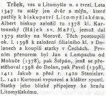 Tržek ve starých dokumentech